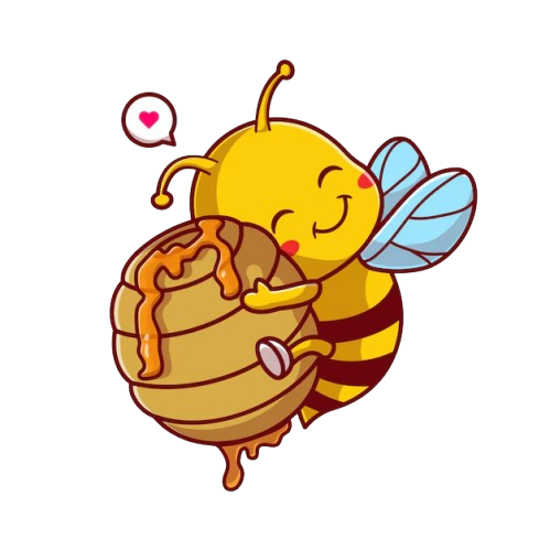 Bee with Honey Pot