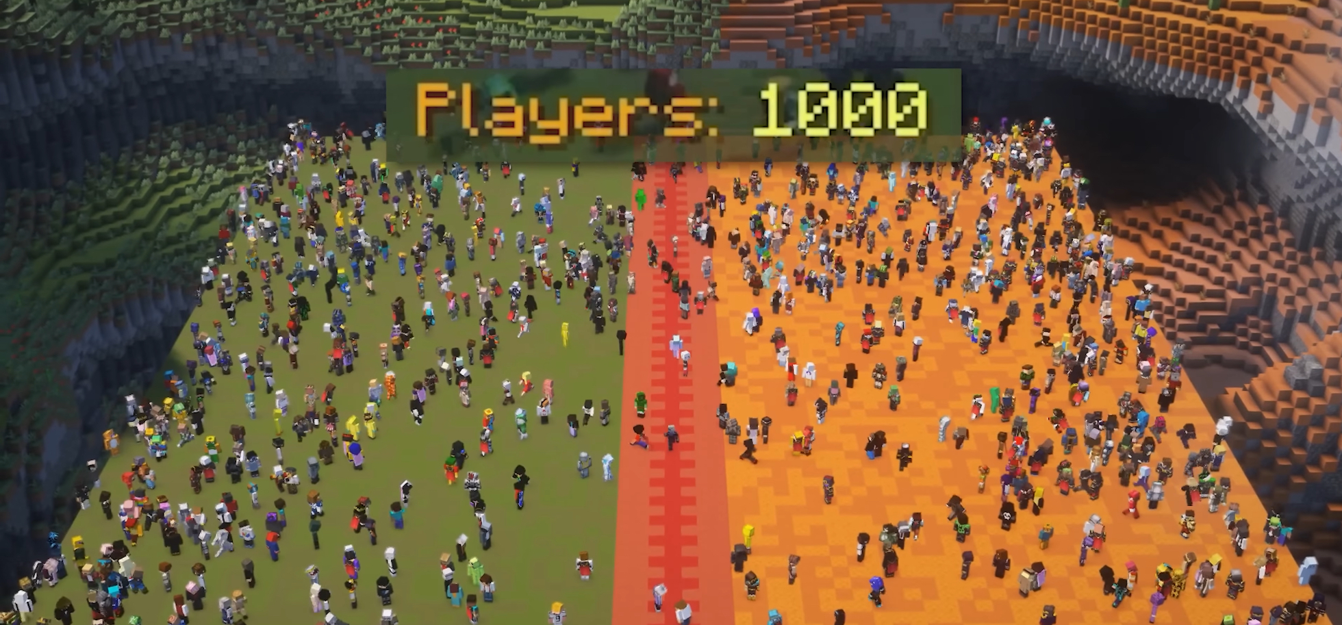 Players: 1000 on two islands